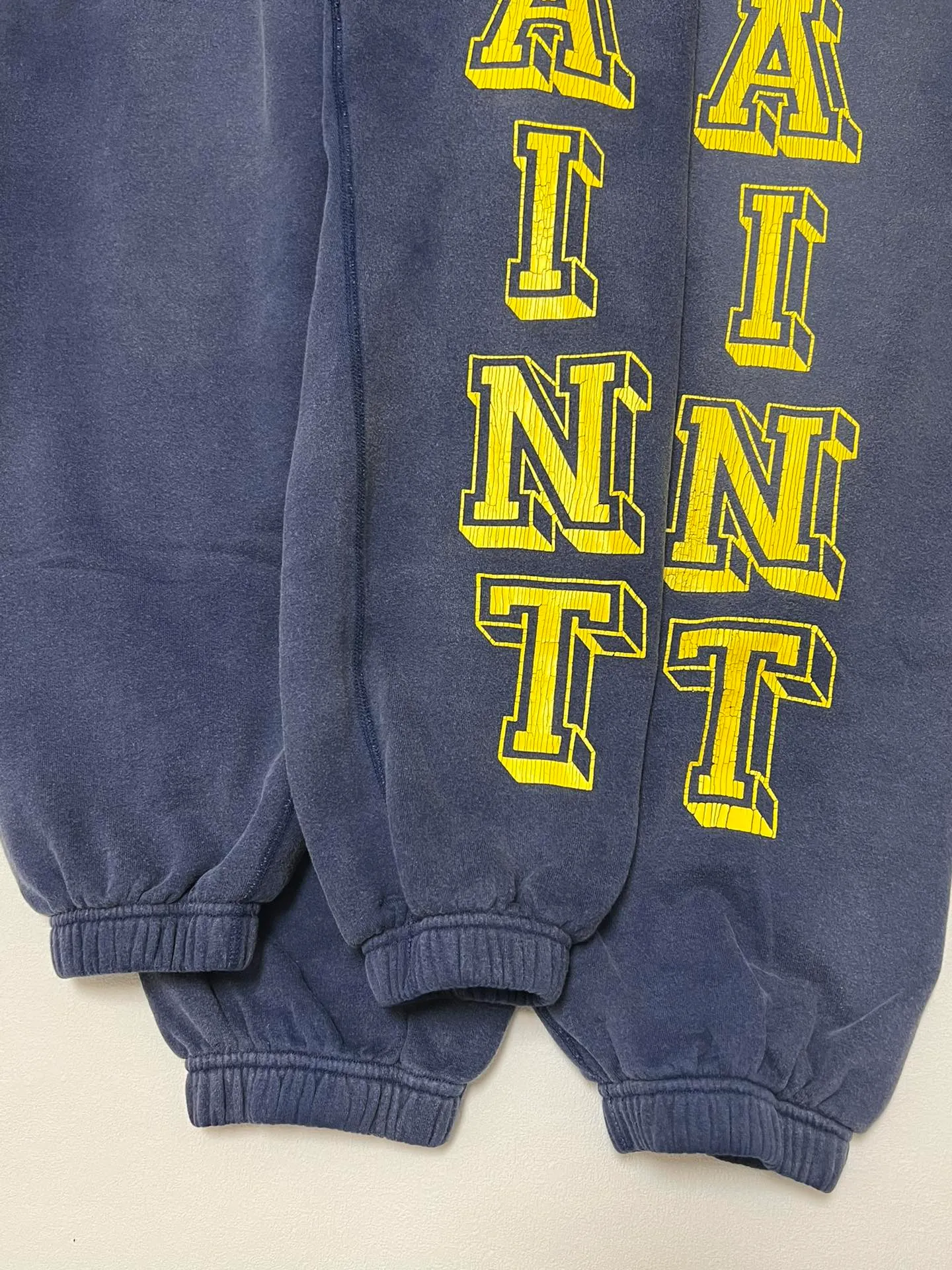 Zp vs proofing SAINT M×××××× ANGEL SWEATER PANTS/NAVY Angel Reborn Blue Sweatpants Washed Blue S-XL
